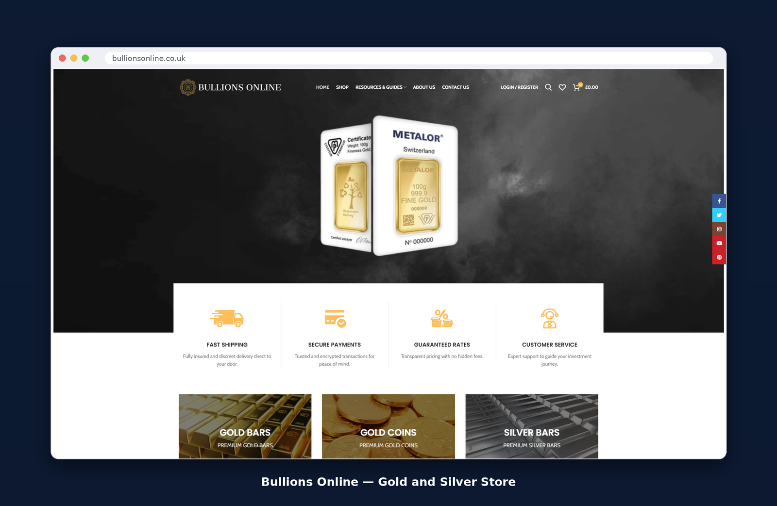 Bullions Online Home