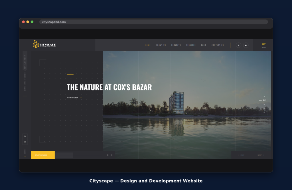Cityscape – Design &  Development Website