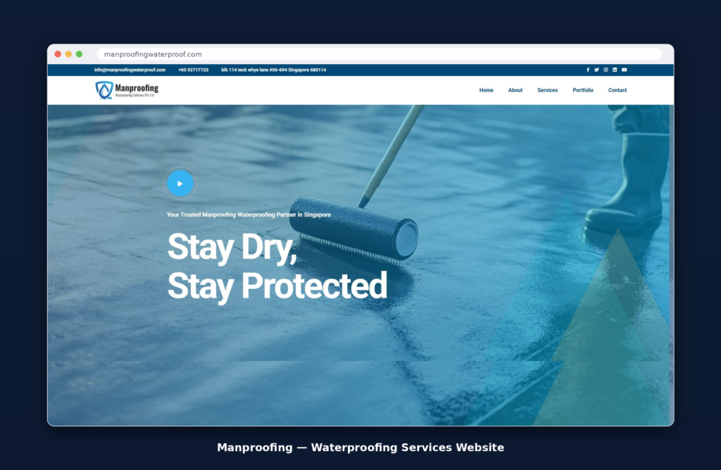 Manproofing – Waterproofing Services