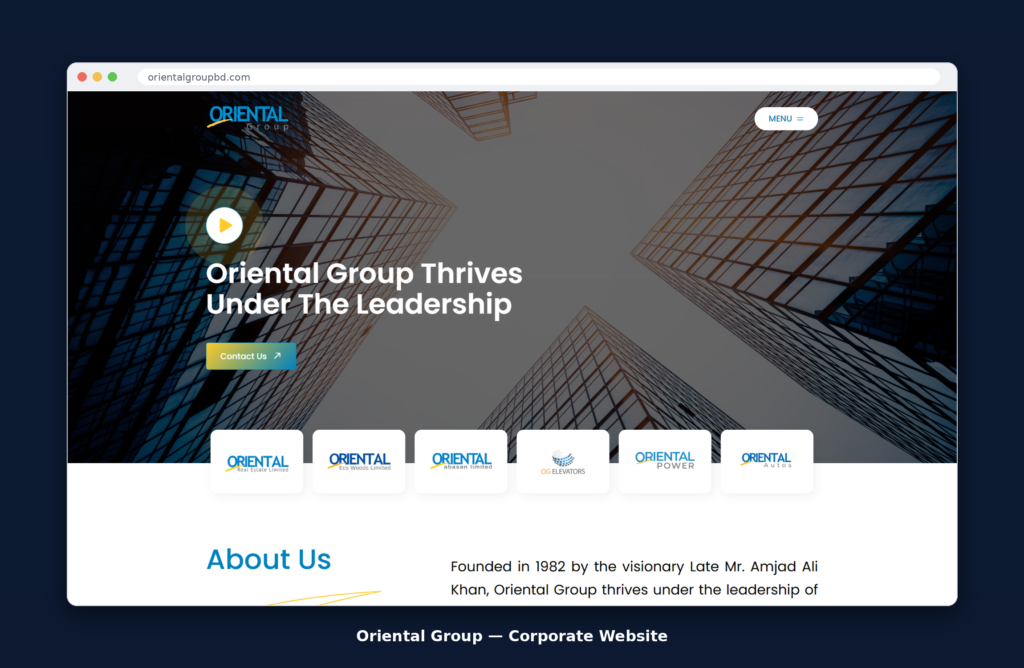 Oriental Group – Corporate Website