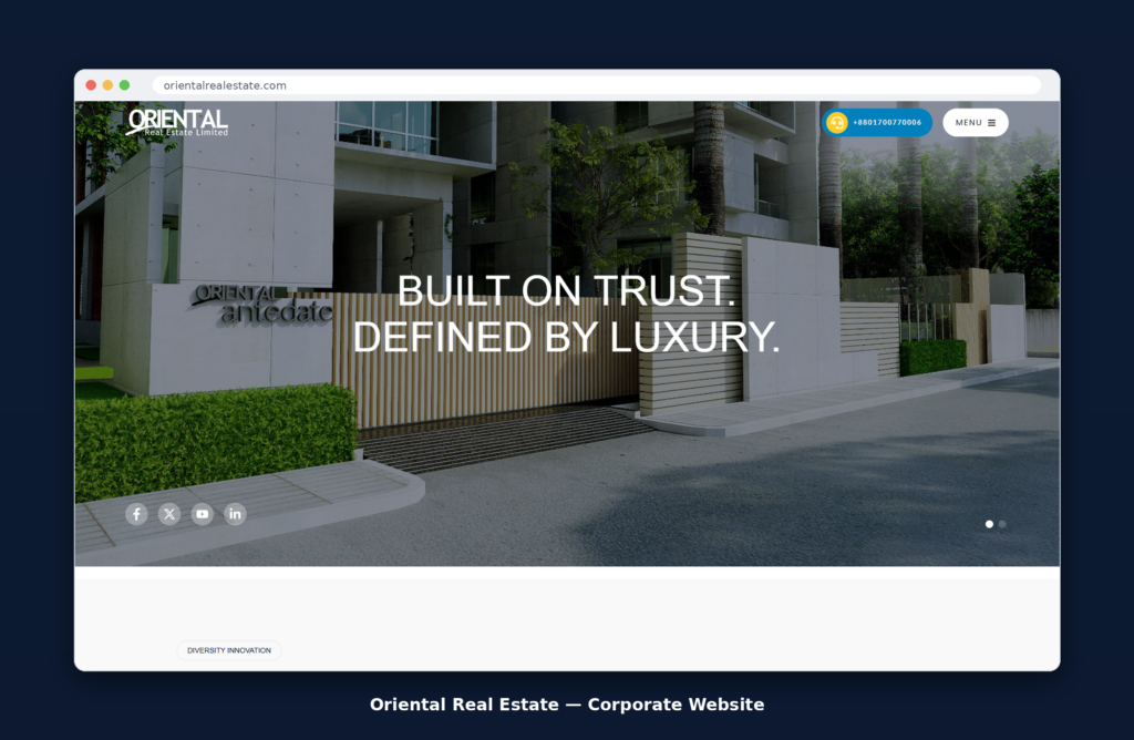 Oriental Real Estate – Corporate website