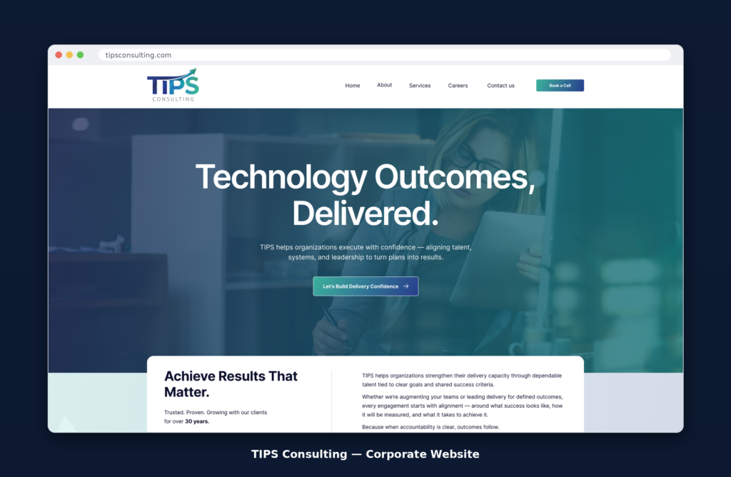 TIPS Consulting – Corporate Website